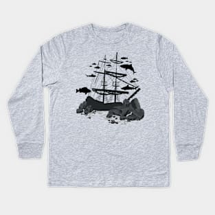 Dark & Wrecked Kids Long Sleeve T-Shirt